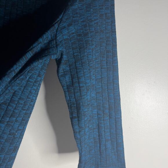 Relativity Women's Stretchy Knit V-Neck Swag Style Dark Blue Sweater Size Large - Picture 8 of 12